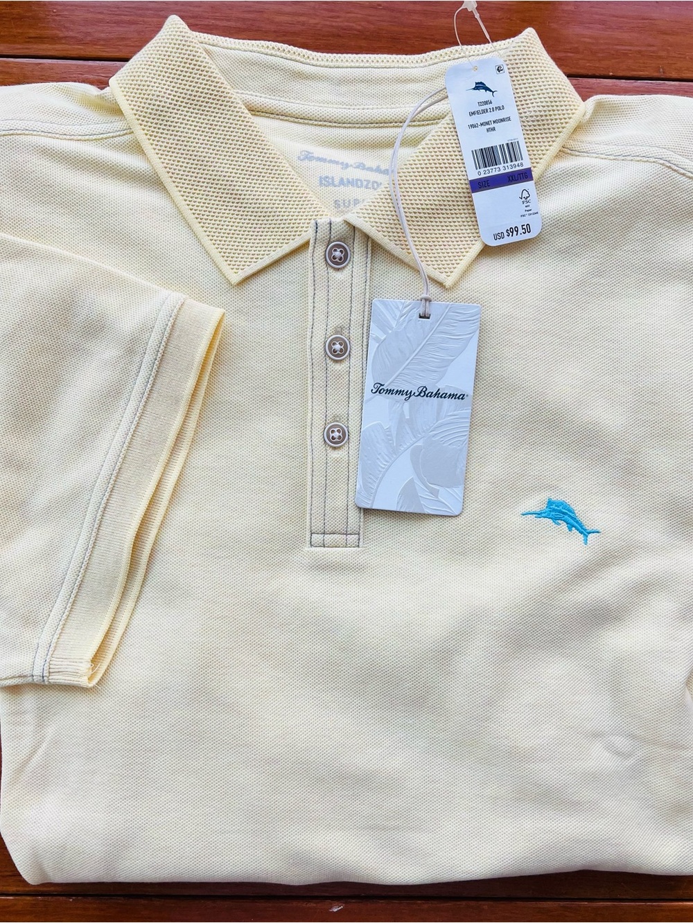 Tommy Bahama Men’s Polo Shirt Emfielder 2.0 SZ XXL Monet Moonrise NWT $99